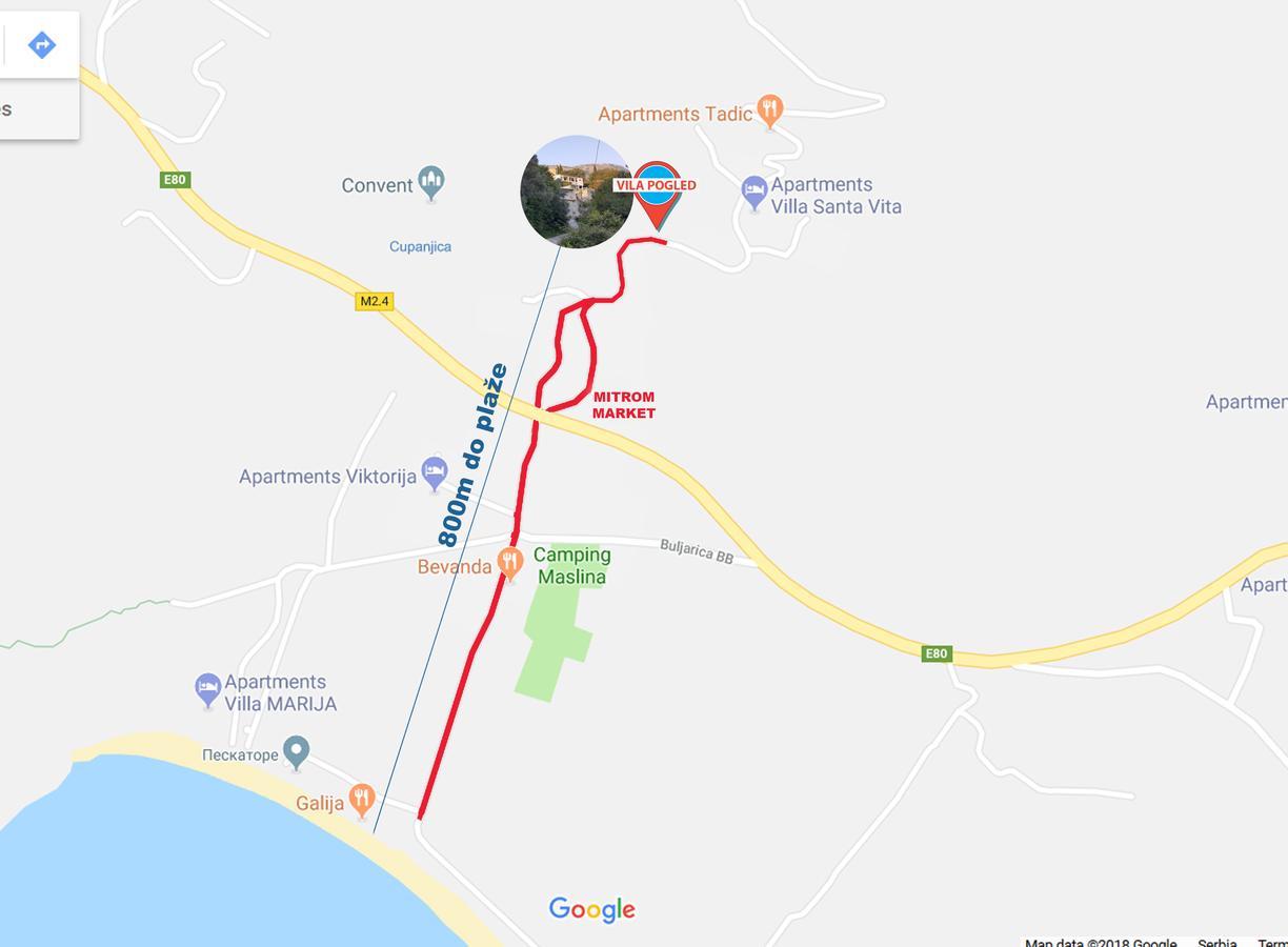 Vila Pogled Petrovac Eksteriør bilde